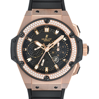 ウブロ スーパーコピー HUBLOT キングパワー 709.OX.1780.RX.1104 パワーリザーブ ダイヤモンド クロノグラフETA7750搭載